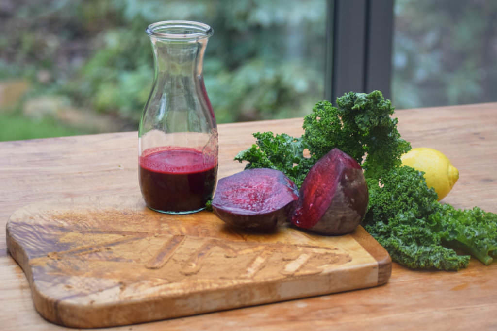 Saft rote Beete Grünkohl Birne